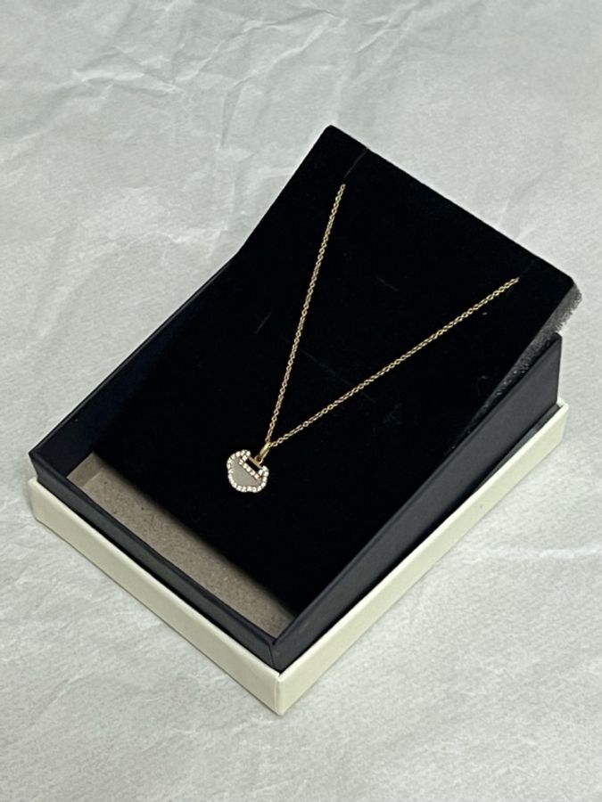 Qeelin麒麟 白貝 如意鎖 項鍊-1