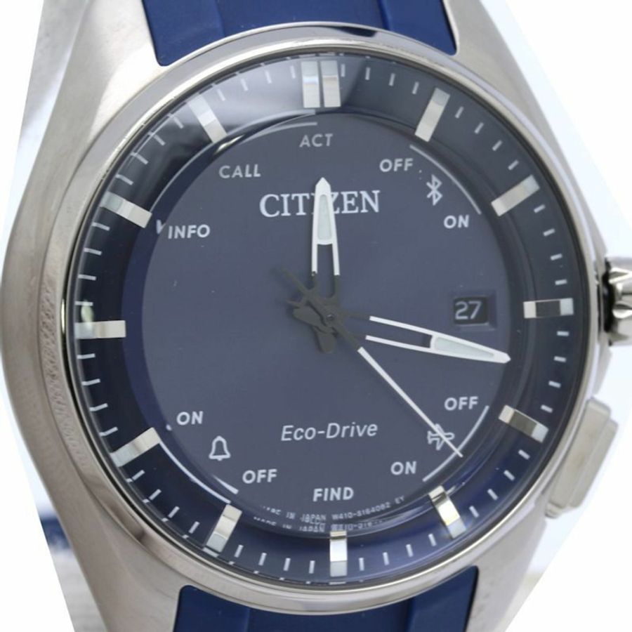 西鐵城 Eco-Drive 藍牙 BZ4000-071 W410-S119758 男士腕錶,超級鈦金屬 x 橡膠錶帶,130564-4