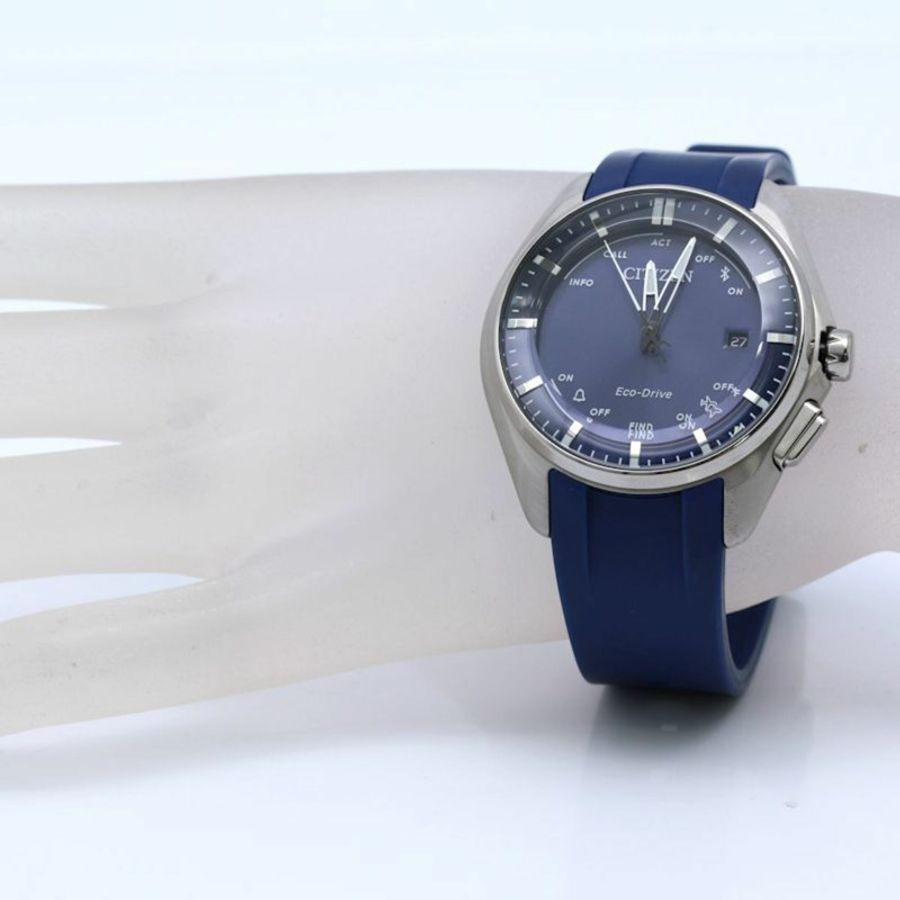 西鐵城 Eco-Drive 藍牙 BZ4000-071 W410-S119758 男士腕錶,超級鈦金屬 x 橡膠錶帶,130564-6