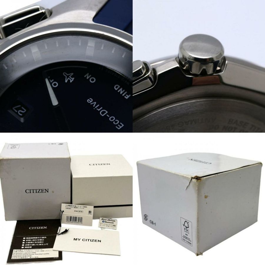 西鐵城 Eco-Drive 藍牙 BZ4000-071 W410-S119758 男士腕錶,超級鈦金屬 x 橡膠錶帶,130564-10