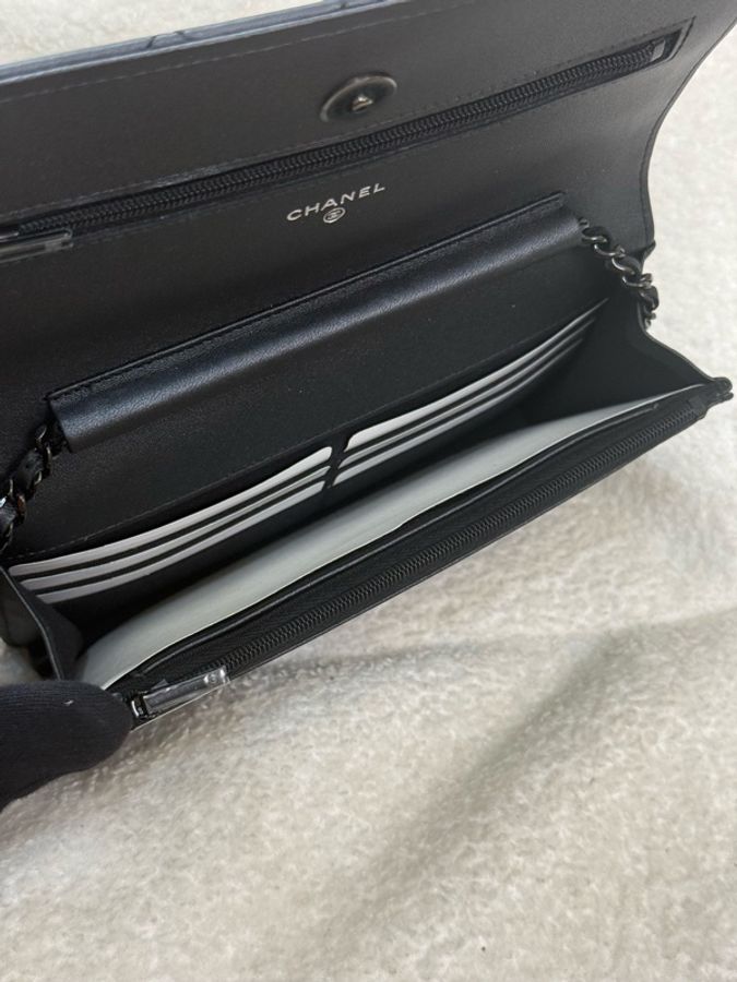 (國外購證🈵全配)全新Chanel woc 限量 so black ✨最新晶片款-8