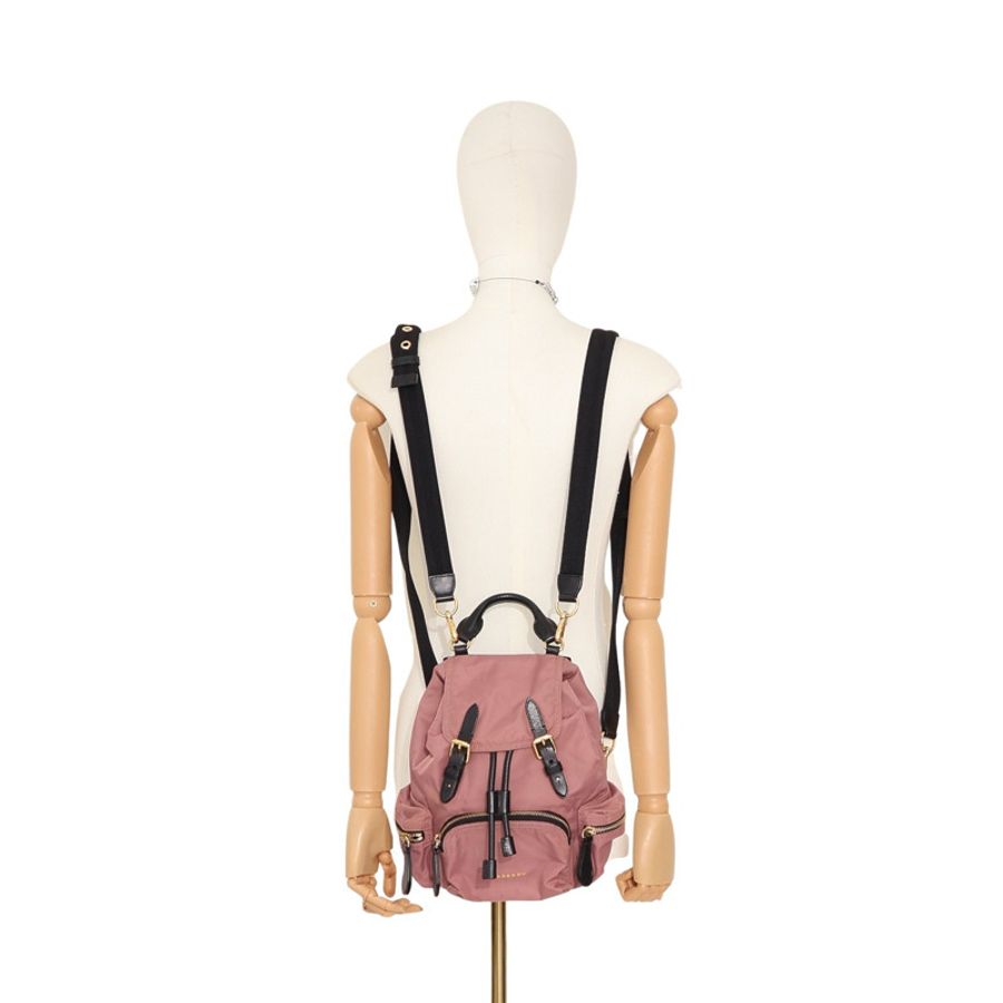 BURBERRY 巴寶莉 The Rucksack 後背包 粉色 尼龍帆布 4075974-5
