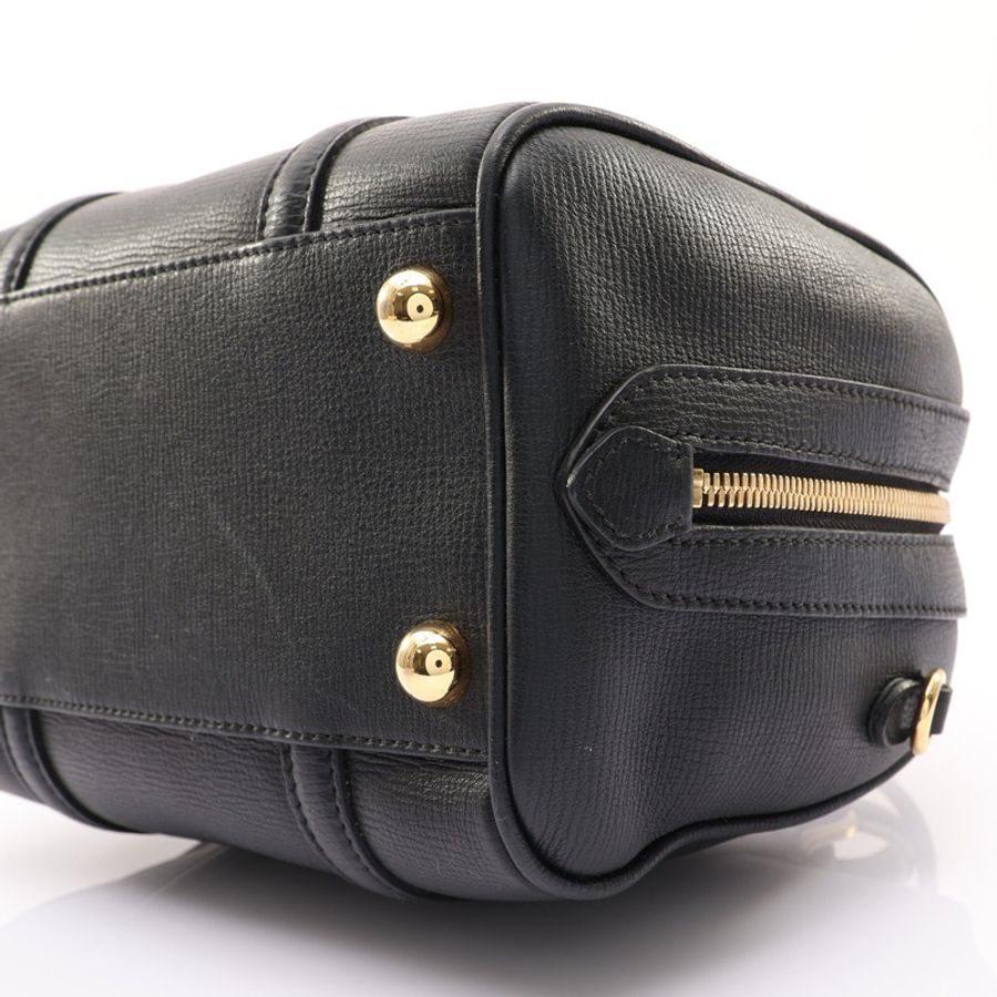 BURBERRY 巴寶莉 Alchester 保齡球包 兩用包 黑色 牛皮 3980860-9