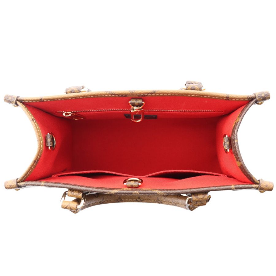 LOUIS VUITTON LV 路易威登 OnTheGo PM 兩用包 棕色 原花帆布 (缺小包) M46373-2