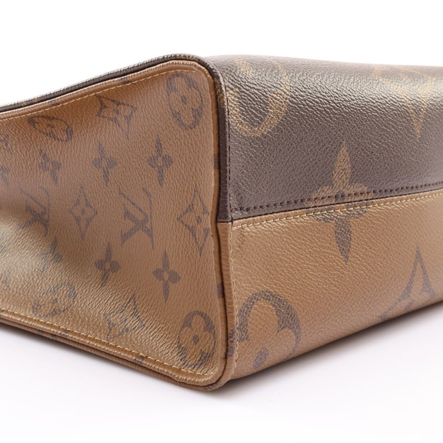 LOUIS VUITTON LV 路易威登 OnTheGo PM 兩用包 棕色 原花帆布 (缺小包) M46373-8