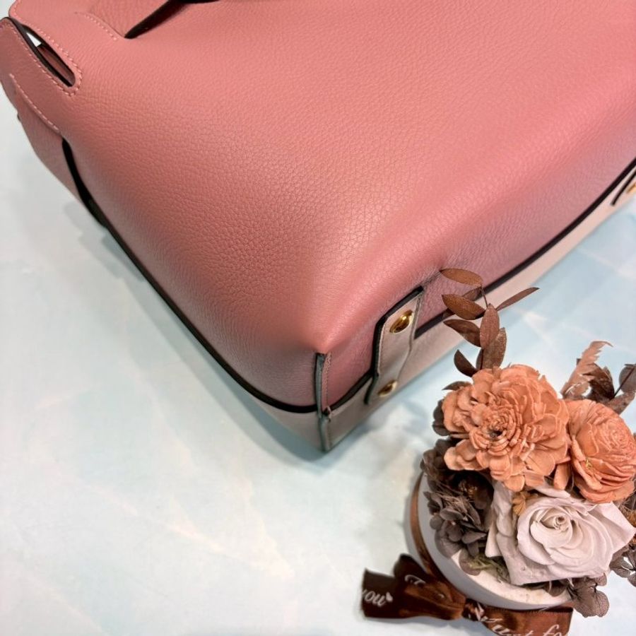 BURBERRY Small三色全皮革拼接皮帶包-9