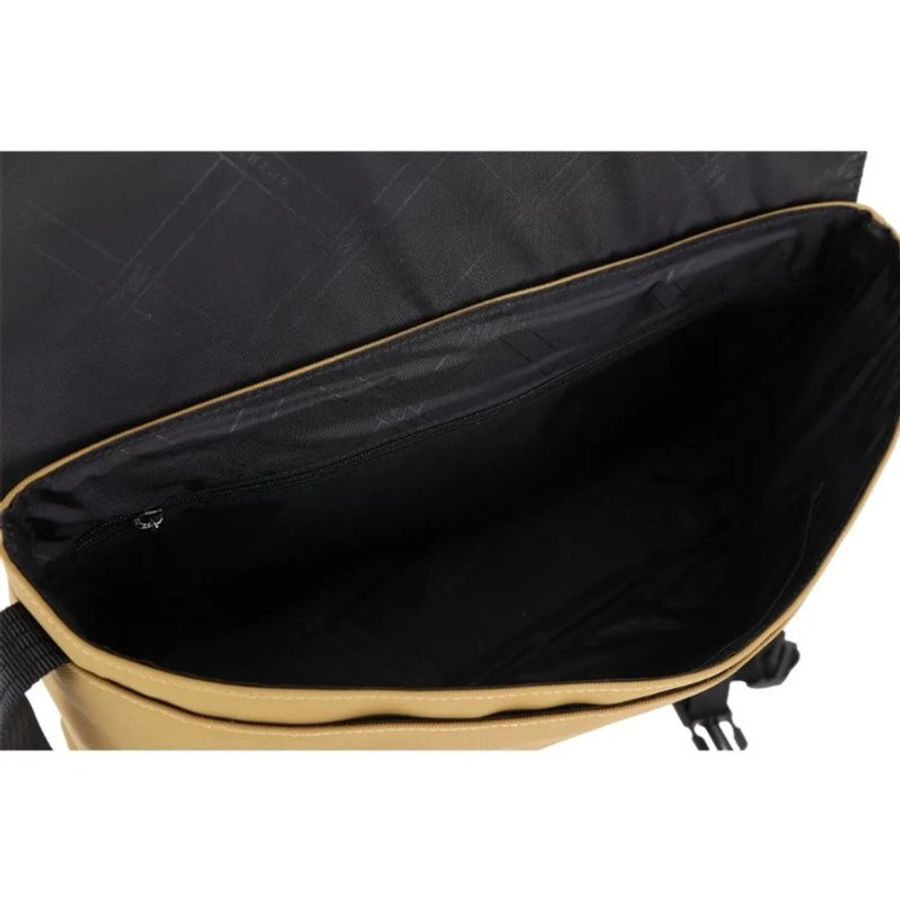 【現貨】Longchamp 再生帆布尼龍翻蓋郵差包-米咖-5