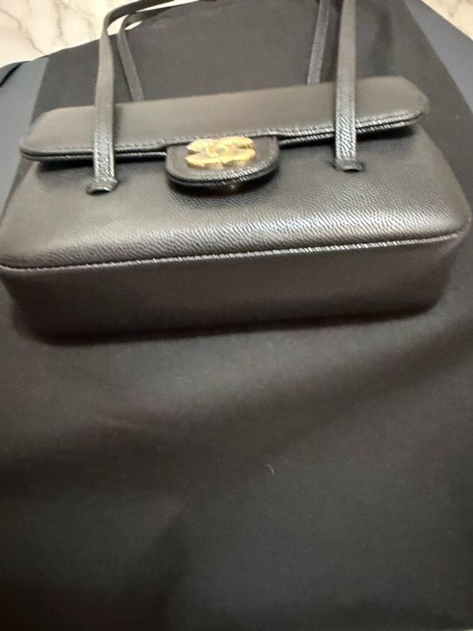 💖Chanel Mini preppy coco 黑色金釦💖 全新-2