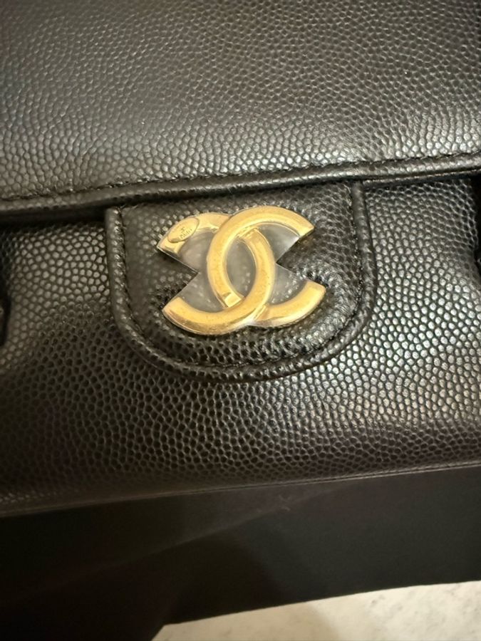 💖Chanel Mini preppy coco 黑色金釦💖 全新-3