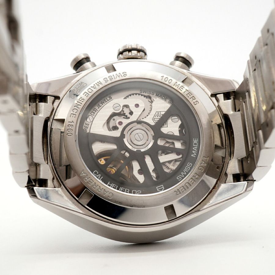 TAG Heuer 豪雅卡萊拉 Calibre 02 Sport CBN2A10 綠色錶盤男士腕錶-4