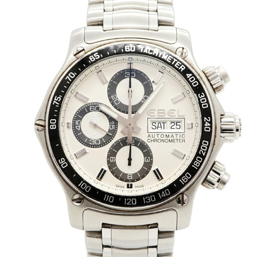 Ebel 1911 Discovery 9750L62 銀色錶盤男士腕錶-0
