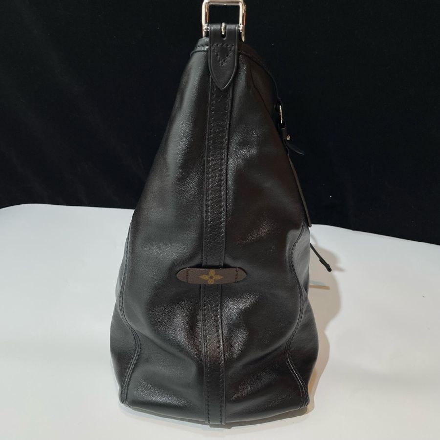 LV/路易威登 中號黑武士carryall單肩包斜挎包 芯片款-2