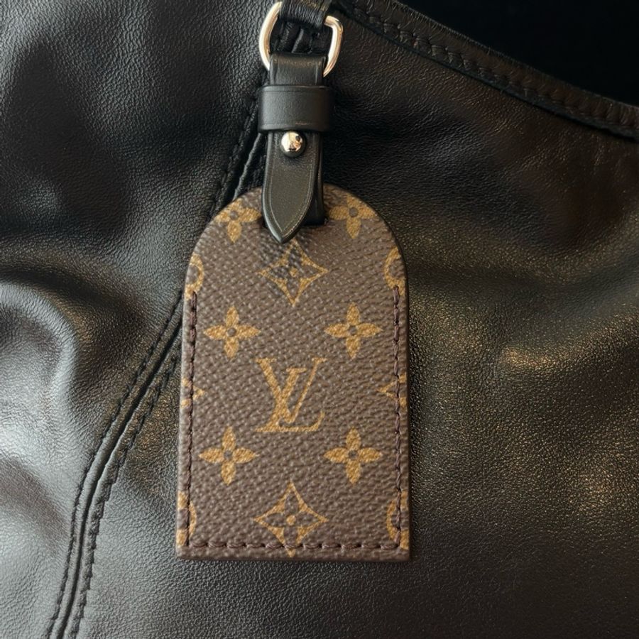 LV/路易威登 中號黑武士carryall單肩包斜挎包 芯片款-7