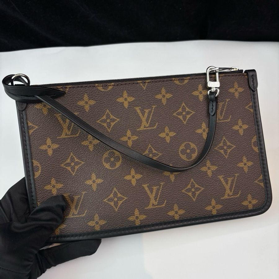 LV/路易威登 中號黑武士carryall單肩包斜挎包 芯片款-8