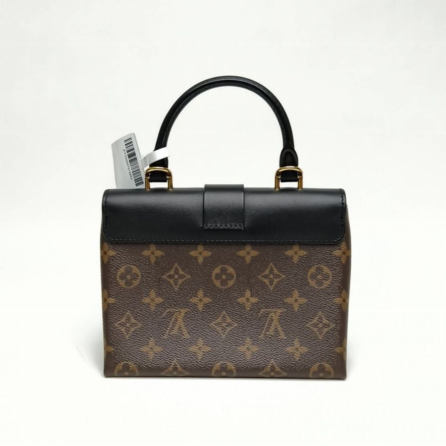 LOUIS VUITTON LockyBB鎖頭包黑色PVC金扣2019肩背包-2