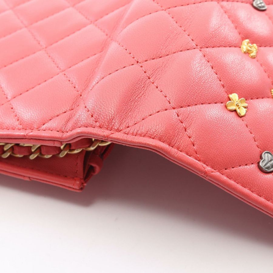 香奈兒 Matelasse Icon Charm Chain 錢包單肩斜背包 A33814 皮革-6
