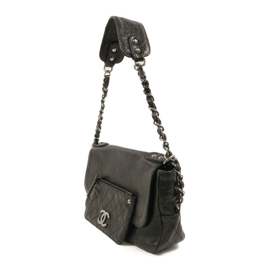 CHANEL 牛皮皮革Pocket in the City肩背袋-2