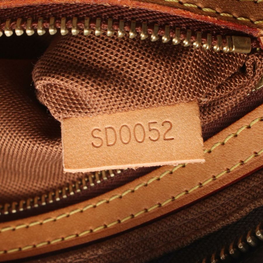 路易威登 Trotter 單肩斜背包 M51240 Monogram 皮革 棕色 二手-4
