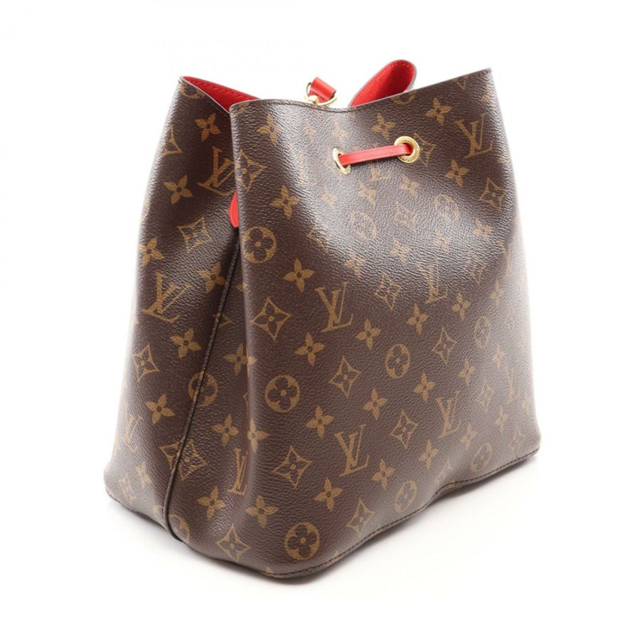 路易威登 Neonoe 斜背包 M44021 Monogram 皮革 Coquelicot-1