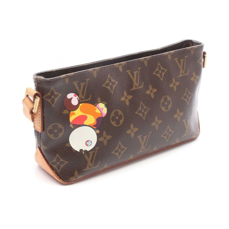 路易威登 Trotter 單肩手提包 M51241 Monogram Panda 皮革,棕色-1