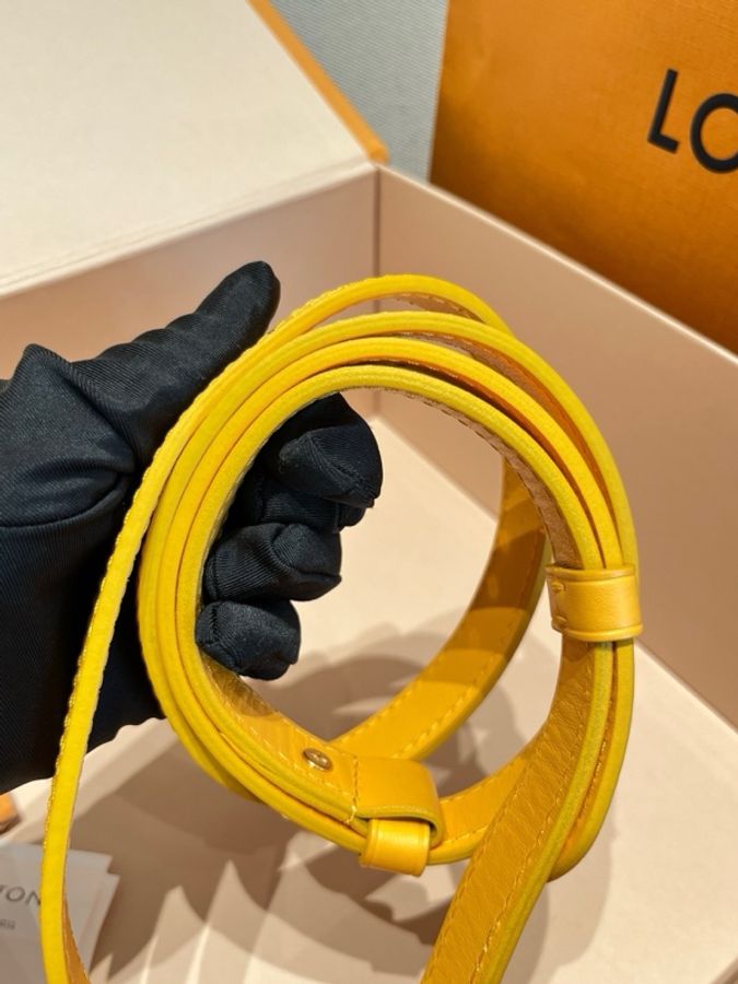💛路易威登LV 黃色steamer nano盒子斜挎包手提包 芯片款-8