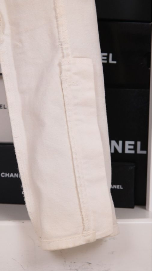 Alexander McQueen 米色烫金紧身裤长裤-47