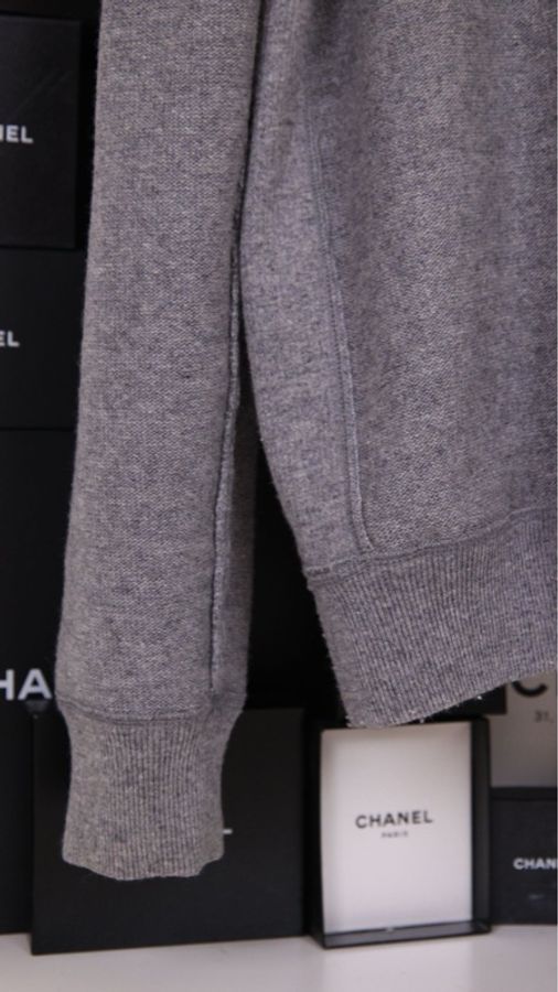Gucci灰粉字母针织连帽毛衣上衣外套-30