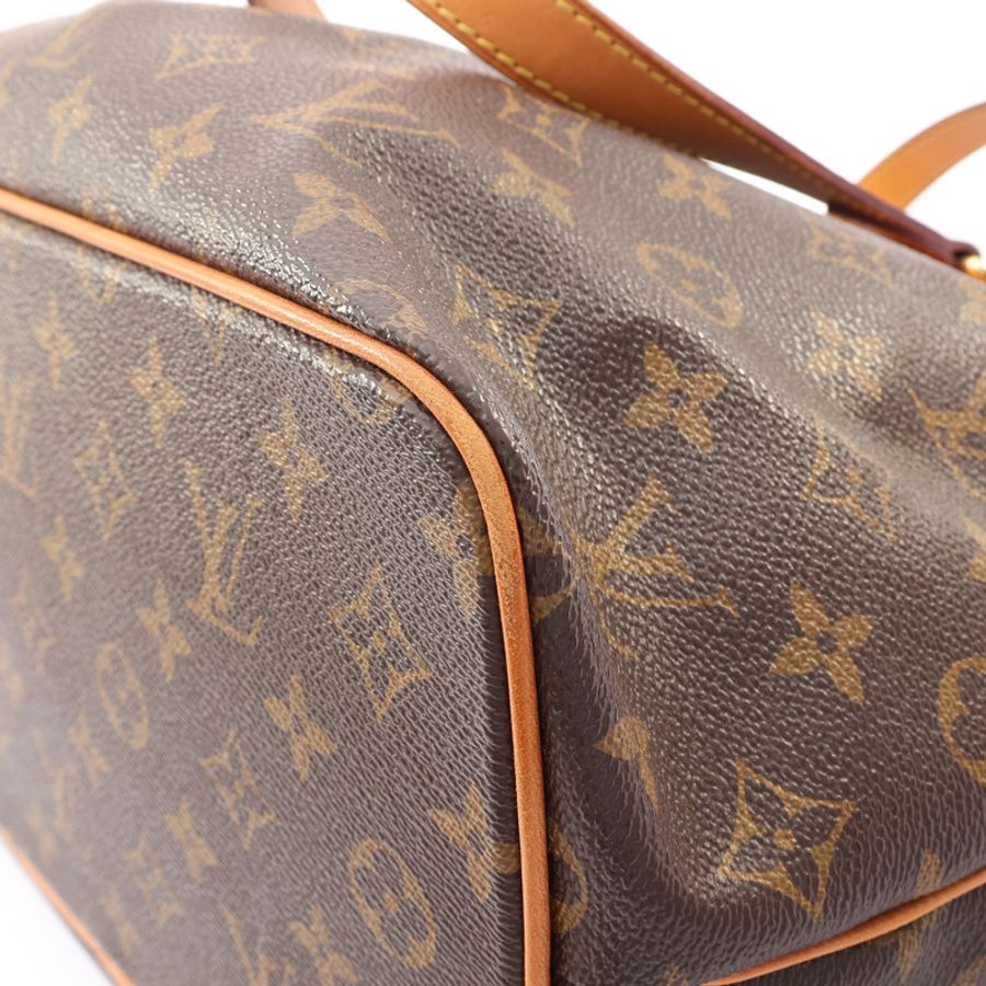LOUIS VUITTON LV 路易威登 Palermo PM 兩用包 棕色 原花帆布 M40145-9