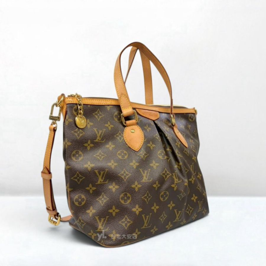 A13457-LV 老花抓皺金幣拉鍊背帶托特包M40145-1