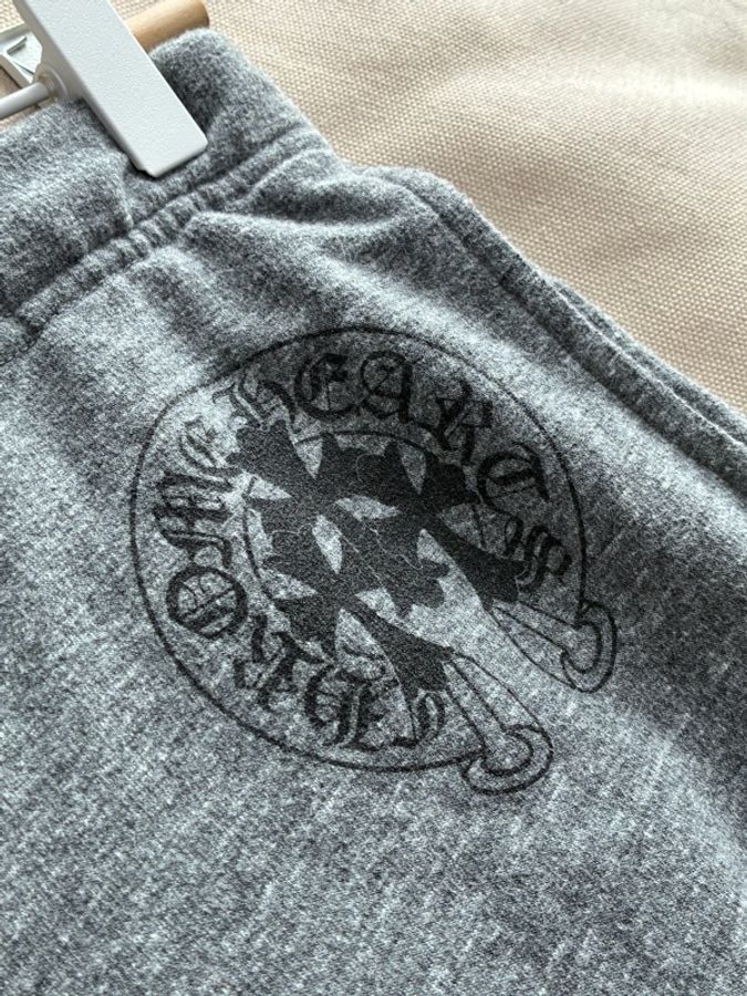 Chrome hearts 灰色棉質長褲-2