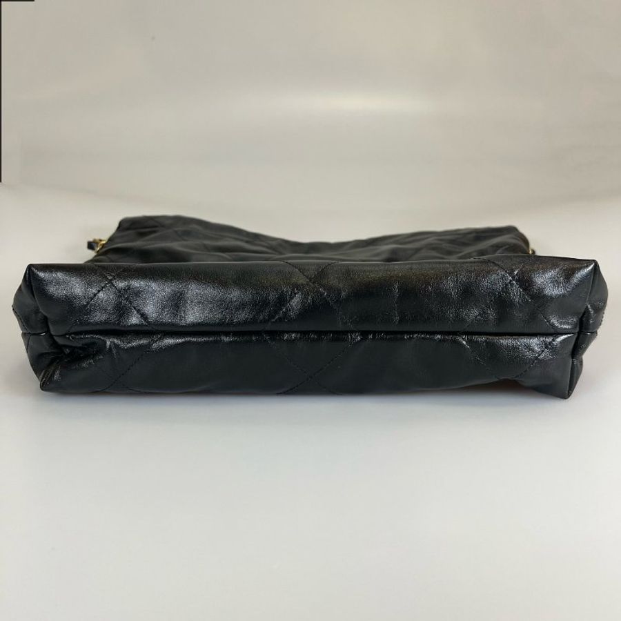 CHANEL AS3260 22包小號 黑金-4