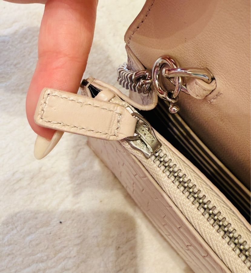 Saint Laurent Kate凱特包 小號 牛皮鱷魚紋流蘇 牛皮銀扣-5