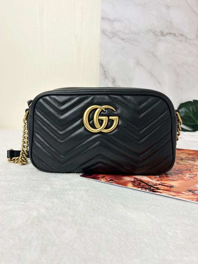Gucci 雙 G Marmont 中號相機包-6