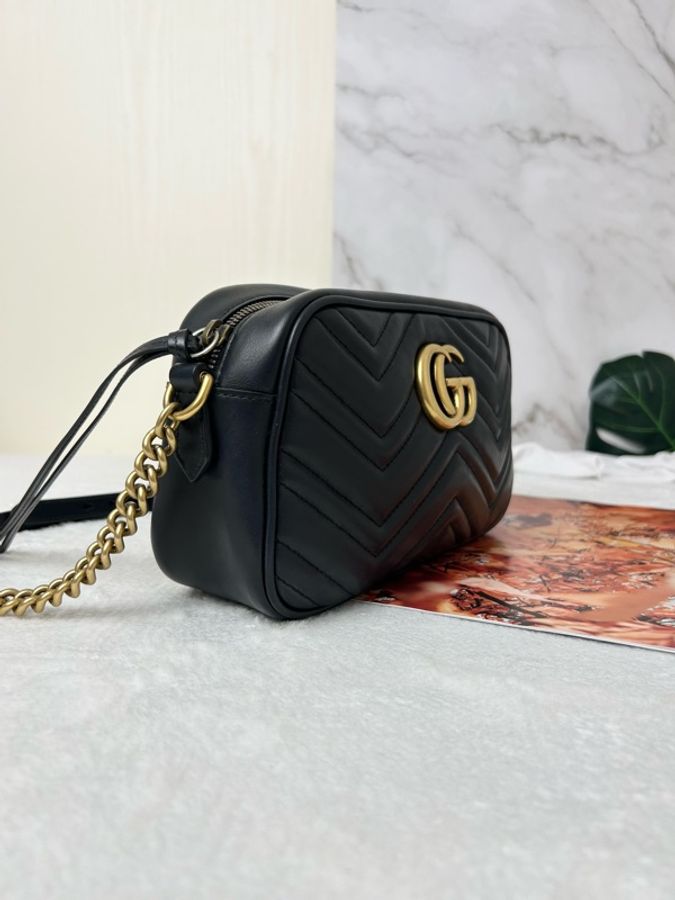 Gucci 雙 G Marmont 中號相機包-7
