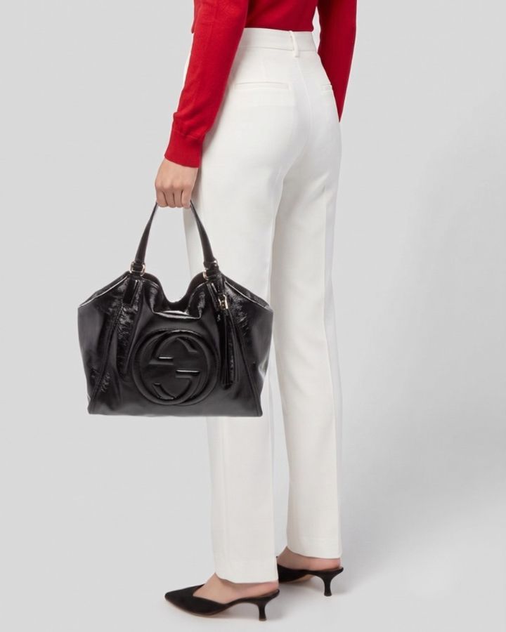 Gucci Soho 漆皮手提斜背-1