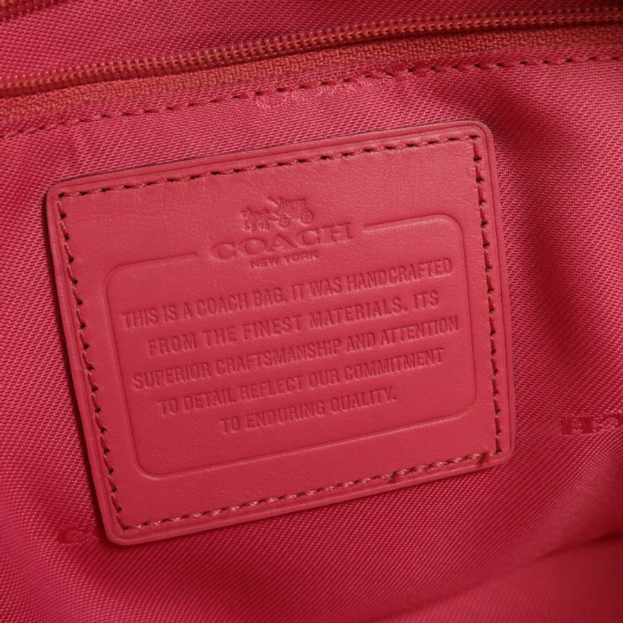 COACH 牛皮皮革2 Way Shoulder手挽肩背兩用袋-5