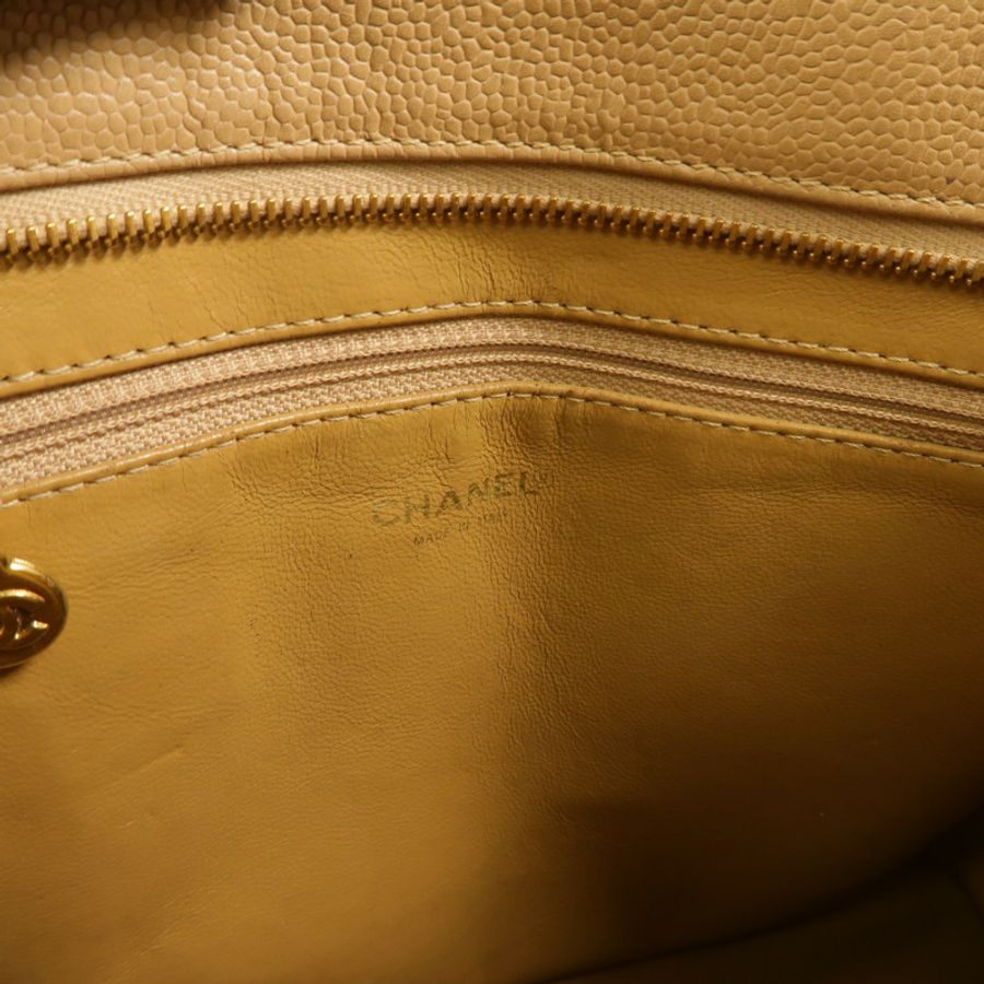 CHANEL 牛皮皮革Medallion Vintage Tote Bag手挽袋-5