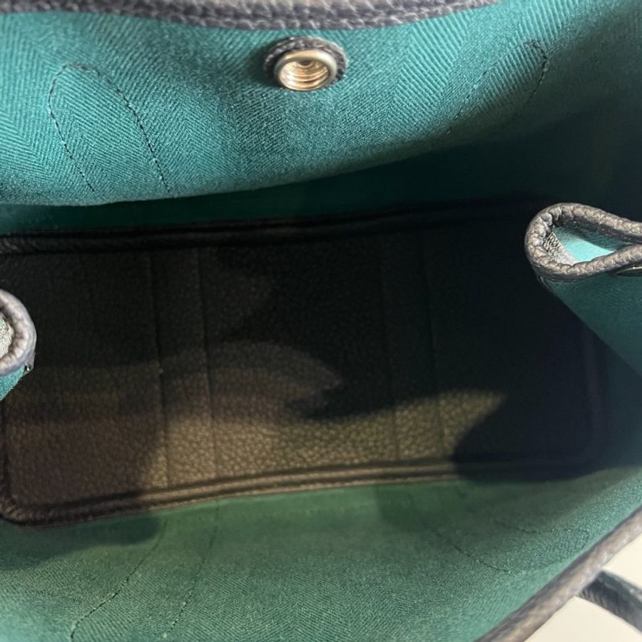 HERMES U刻 藍拚綠帆布GP30手提包-6