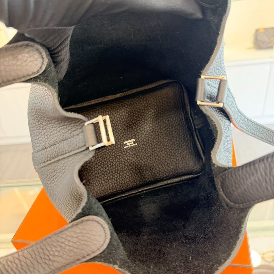 *SHIHNA名牌精品* HERMÉS Picotin 18 黑銀釦 Z刻-5
