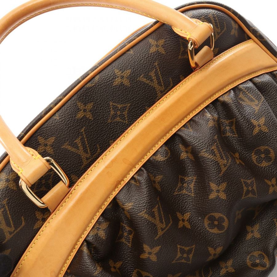 路易威登 Mizi 手提包 M40058 Monogram PVC 塗層帆布皮革 棕色 二手-7