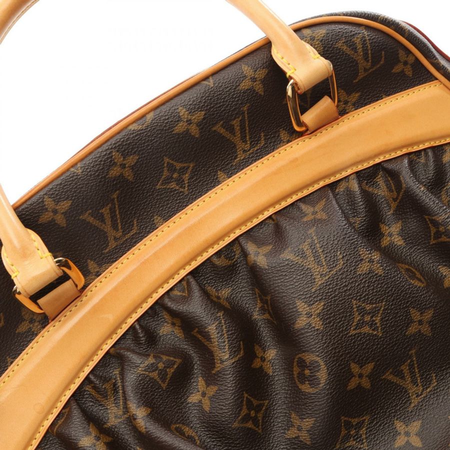 路易威登 Mizi 手提包 M40058 Monogram PVC 塗層帆布皮革 棕色 二手-8