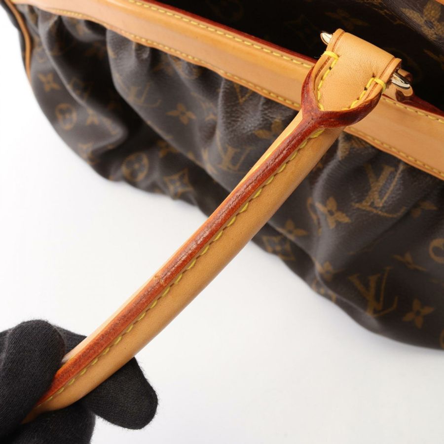 路易威登 Mizi 手提包 M40058 Monogram PVC 塗層帆布皮革 棕色 二手-11