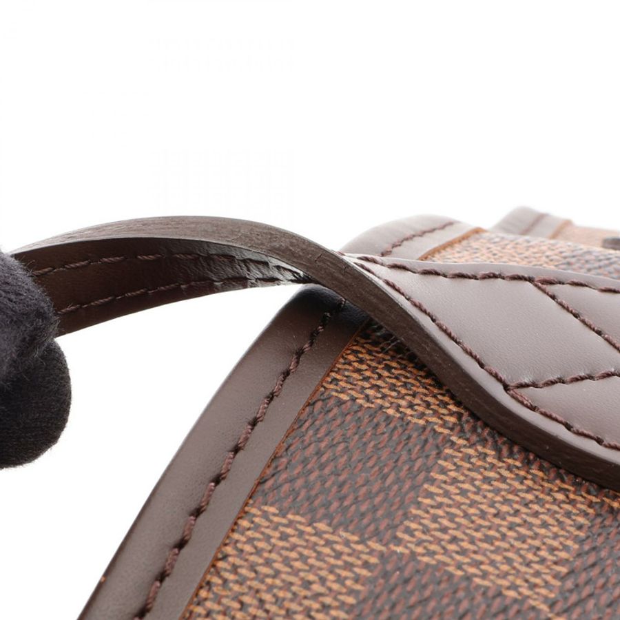 LOUIS VUITTON Neverfull 小號托特包 N41359 Damier Ebene 帆布皮革 二手-8