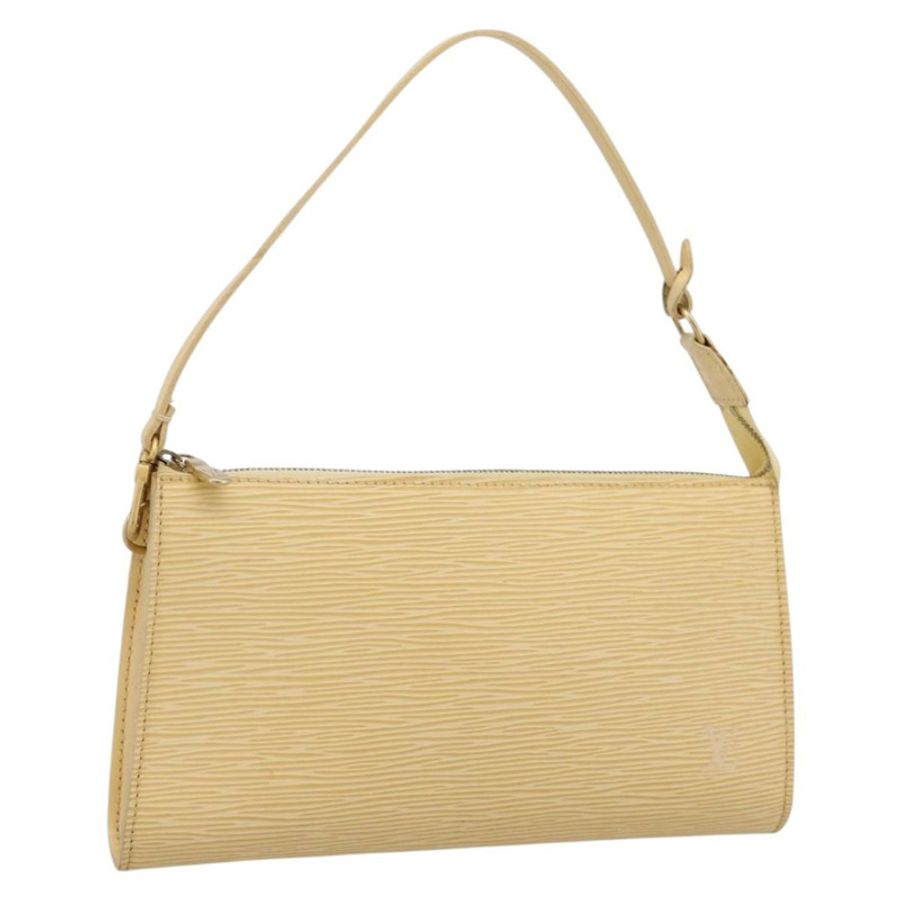 【日本直送】路易威登 Epi Pochette Accessoires 手拿包 香草色 M5294A LV Auth 195523V-0