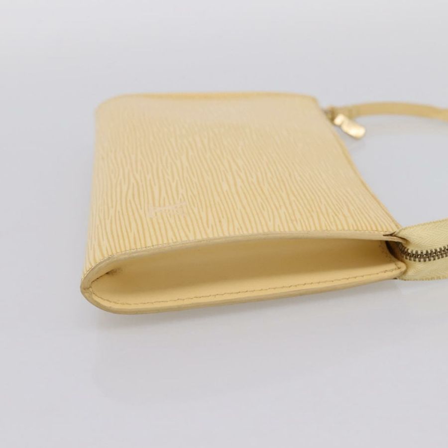 【日本直送】路易威登 Epi Pochette Accessoires 手拿包 香草色 M5294A LV Auth 195523V-3
