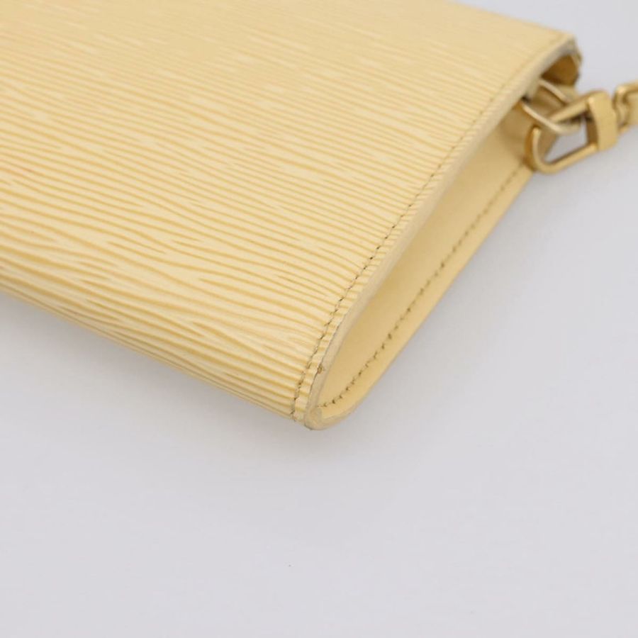 【日本直送】路易威登 Epi Pochette Accessoires 手拿包 香草色 M5294A LV Auth 195523V-14