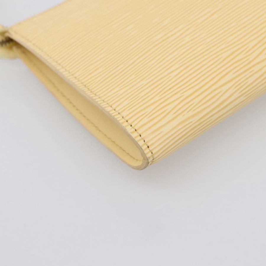 【日本直送】路易威登 Epi Pochette Accessoires 手拿包 香草色 M5294A LV Auth 195523V-15