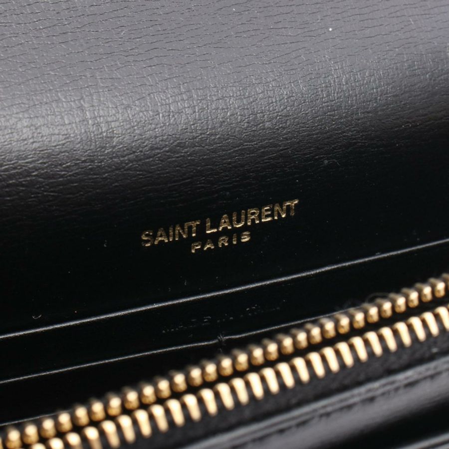 SAINT LAURENT PARIS SUNSET 斜背單肩手提包 533026 黑色皮革 二手-3