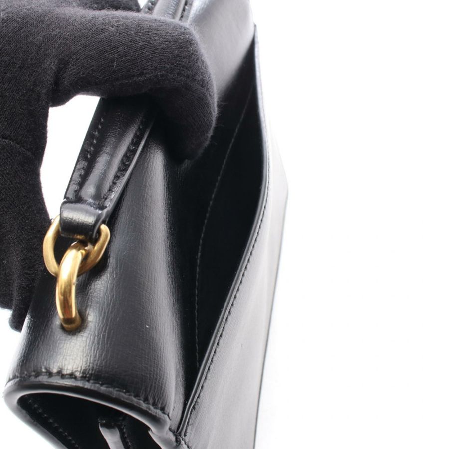SAINT LAURENT PARIS SUNSET 斜背單肩手提包 533026 黑色皮革 二手-4