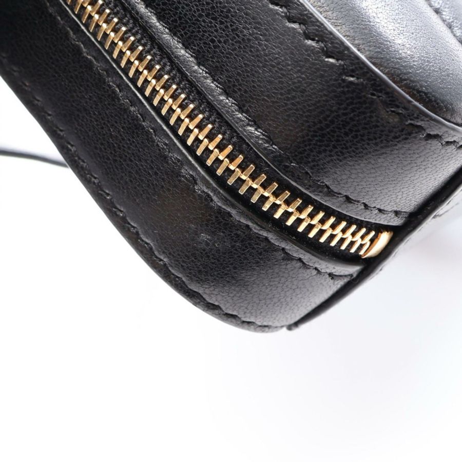 SAINT LAURENT PARIS Vickie 腰帶臀包 皮革 黑色 二手 女士-5